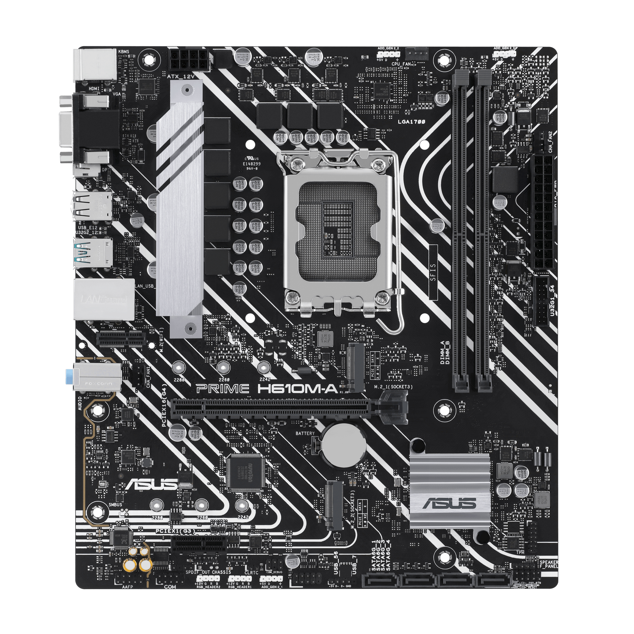 ASUS PRIME H610M-A-CSM Micro-ATX LGA1700 sokkel Intel H610