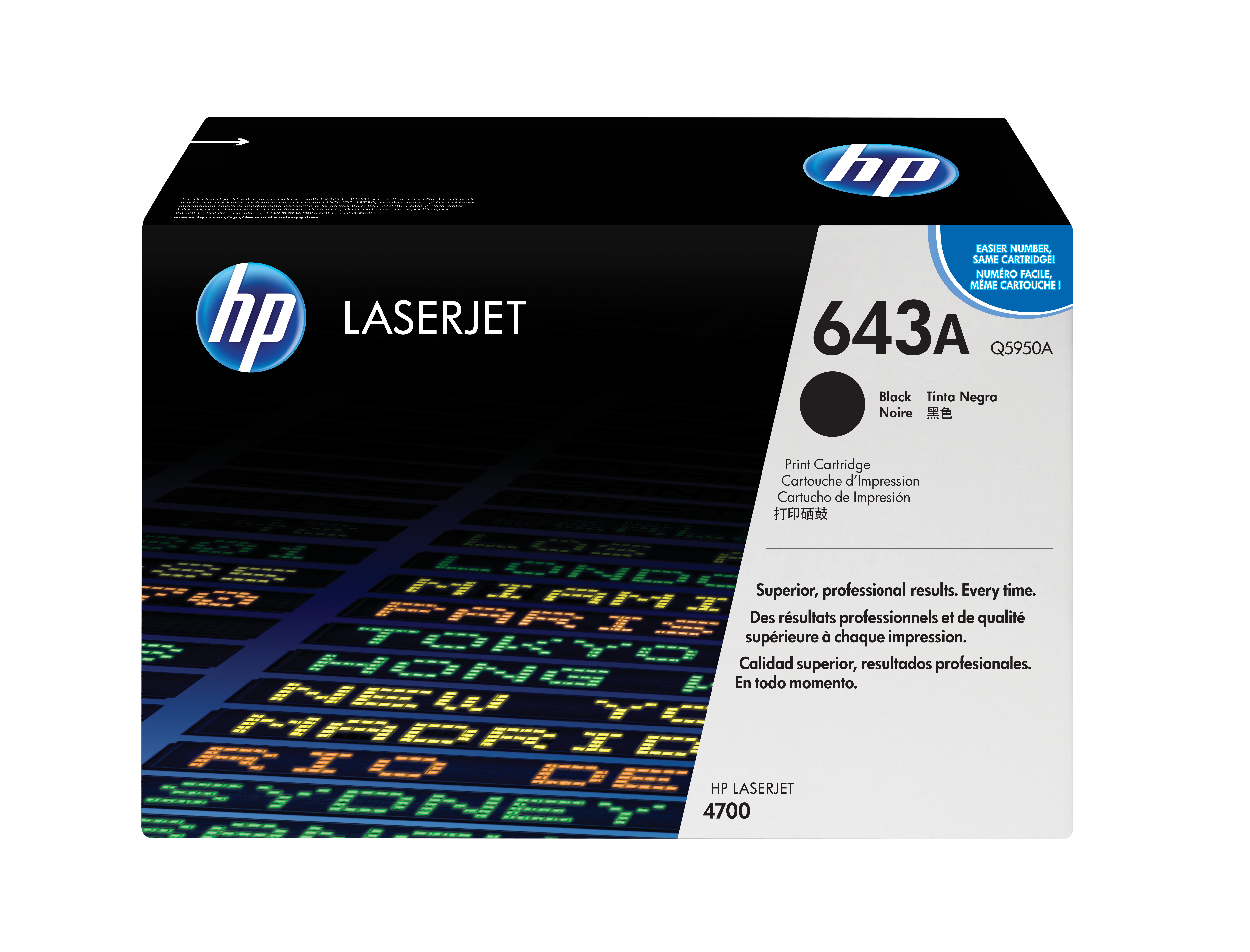 HP 643A Sort 11000 sider Toner Q5950A