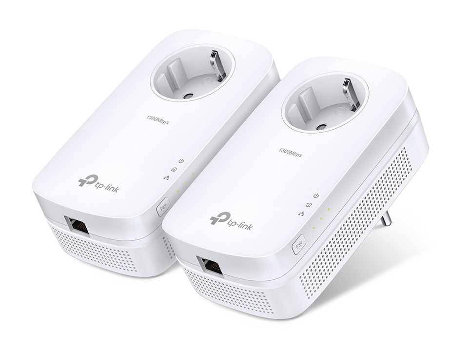 TP-LINK AV1300 Gigabit Passthrough Powerline Starter Kit
