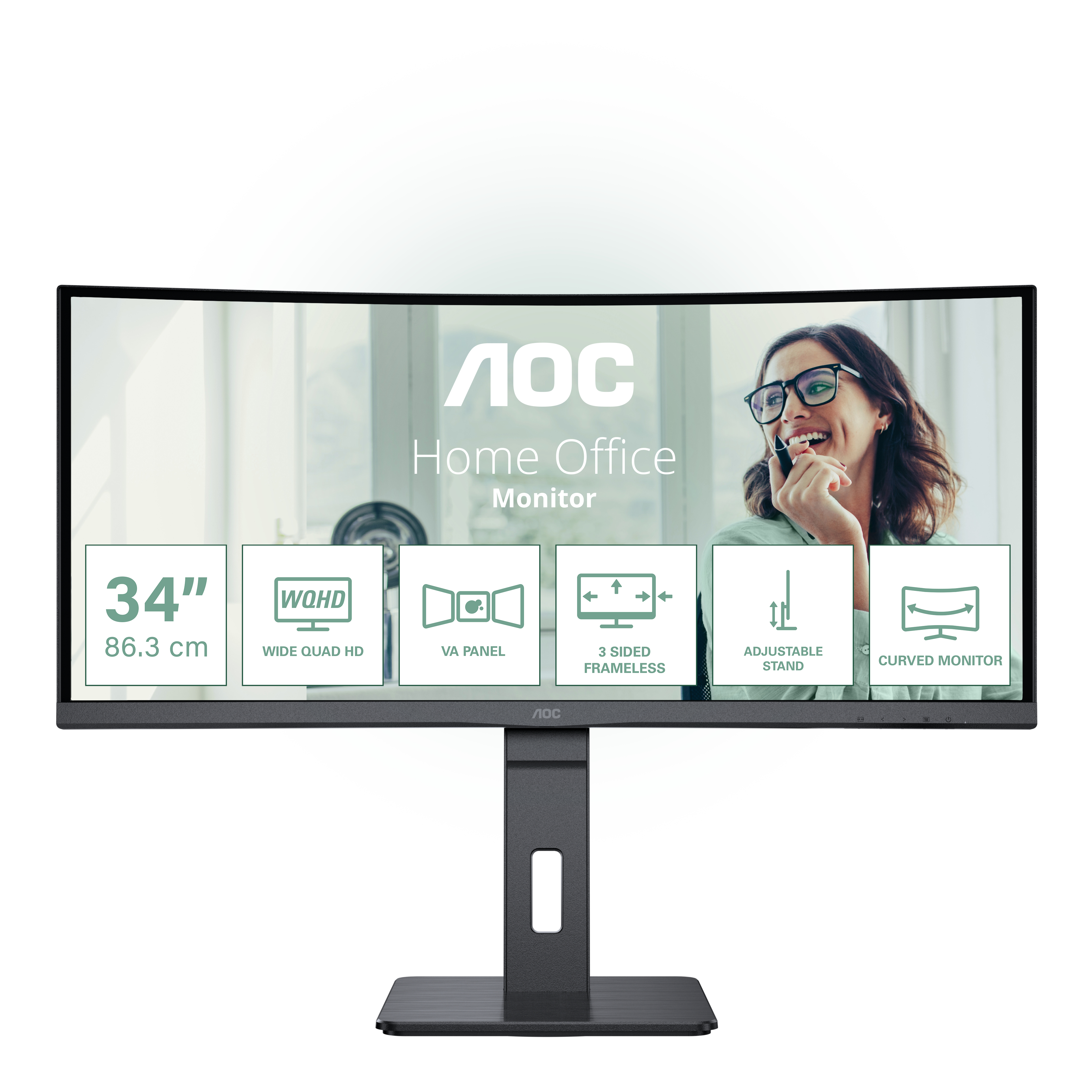 AOC Pro-line CU34P3CV skærm - WLED - 3