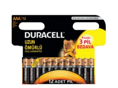 *Duracell Basic AAA/LR3  BL12