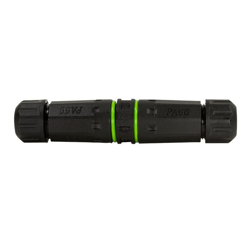 Outdoor fiber optic Duplex LC connector with 2 cable glands