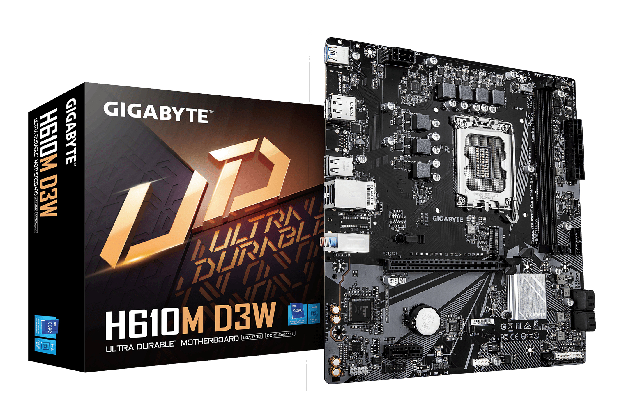Gigabyte H610M D3W DDR5 Micro-ATX LGA1700 Intel H610