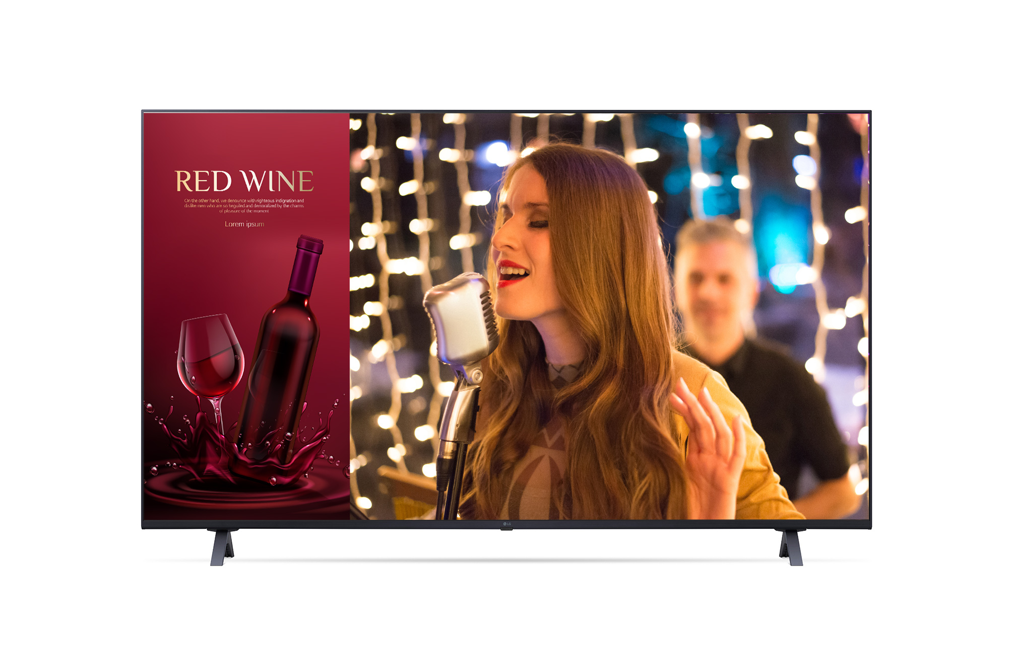 LG Signage Display, UN Series,  55" UHD 400cd/m2 16/7,  Speaker, wifi