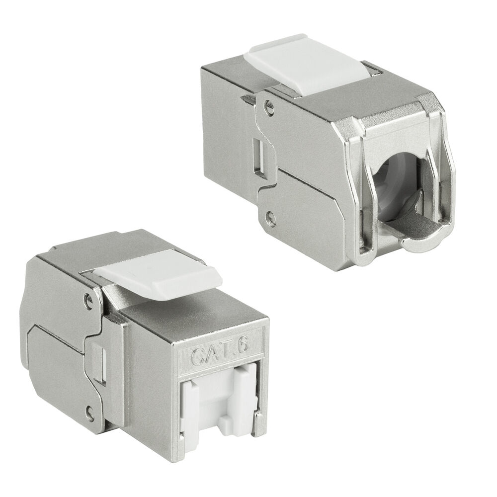 Keystone Jack RJ45 CAT6 Shielded toolless with shutter
