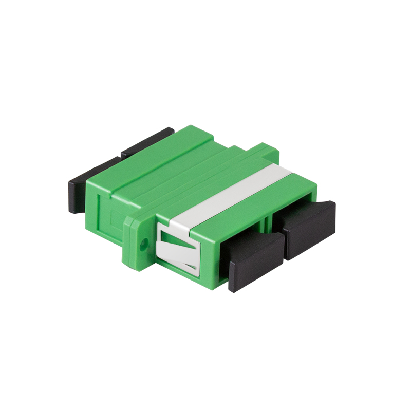 Logilink Fiber Adapter SC Duplex, 12 pieces, with flange, green