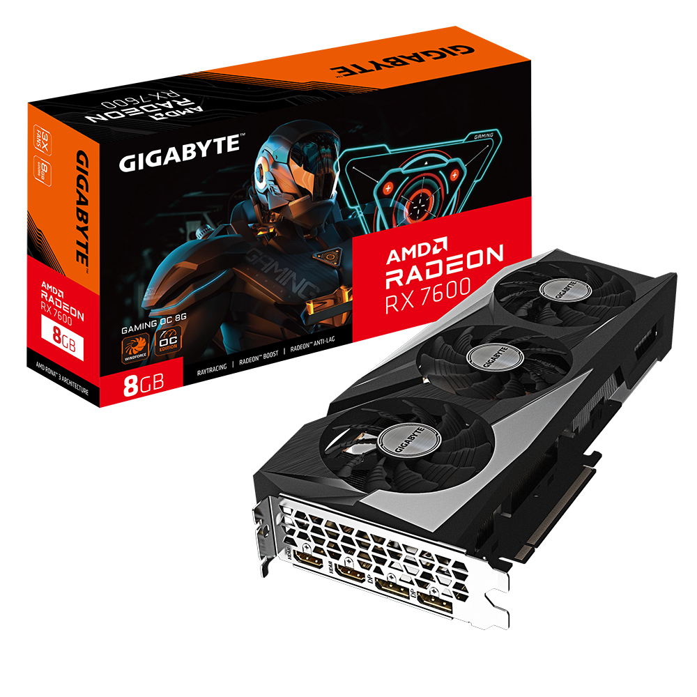 RX 7600 8GB Gigabyte Gaming OC GDDR6