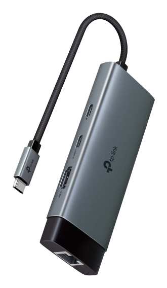 TP-LINK USB Type-C 6-Port Hub 1x USB-C Connector 1x HDMI 4K 60Hz Port 1x USB-C PD 100W Port 1x RJ45 1000Mbps Port