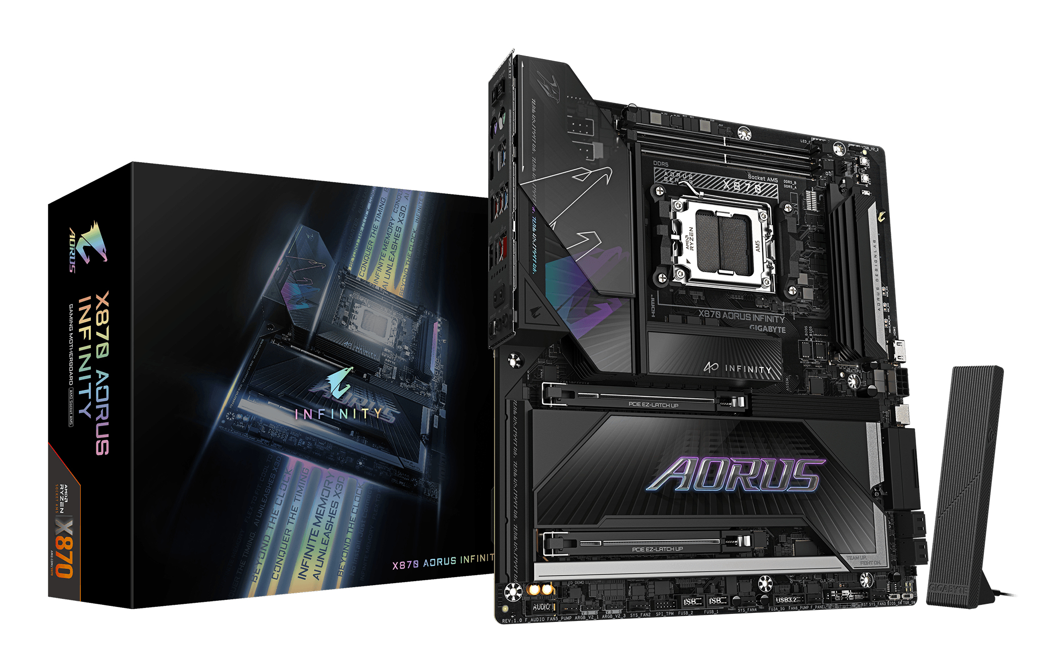 GIGABYTE X870 AORUS INFINITY AM5 4xDDR5 HDMI DP 4xM.2