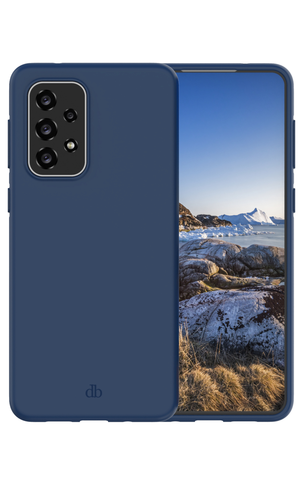 dbramante1928 Greenland - Hintere Abdeckung fr Mobiltelefon - 100 % recycelbarer Kunststoff - Pazifikblau - fr Samsung Galaxy A33 5G