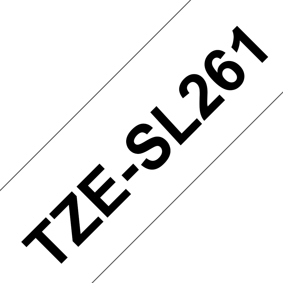 Brother TZESL261 Tejp SvartText,VitBotten,36mm