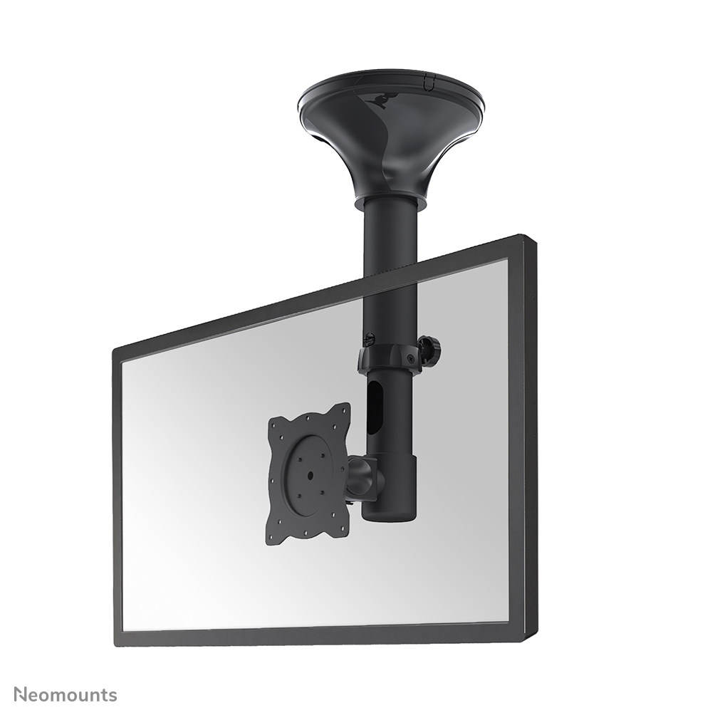 Neomounts FPMA-C025BLACK, Ceiling Mount  for 1 x 10-30"  Display/Monitor, Max 12kg, VESA 75x75-100x100, Heigh Adjustable: 37-47cm,