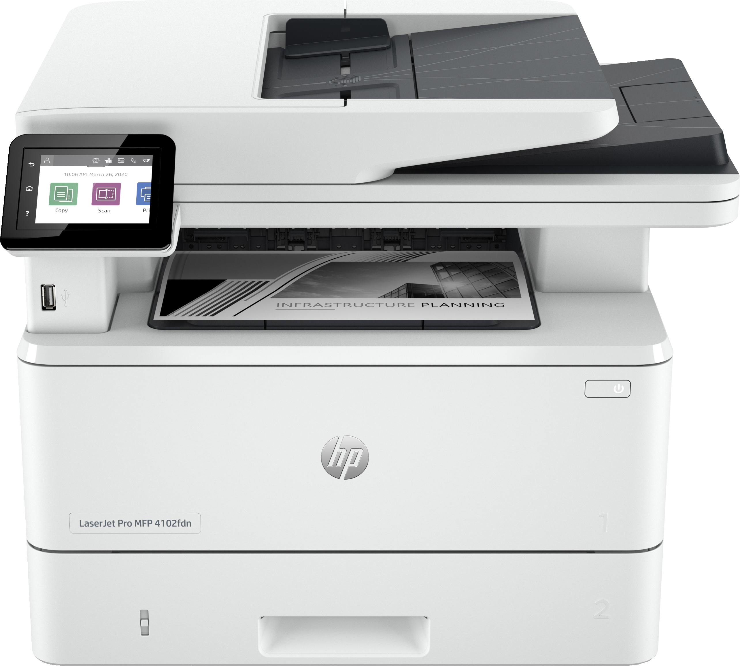 HP LaserJet Pro MFP 4102FDN S/W-Laserdrucker 4in1 40S./Min. A4 LAN ADF Duplex