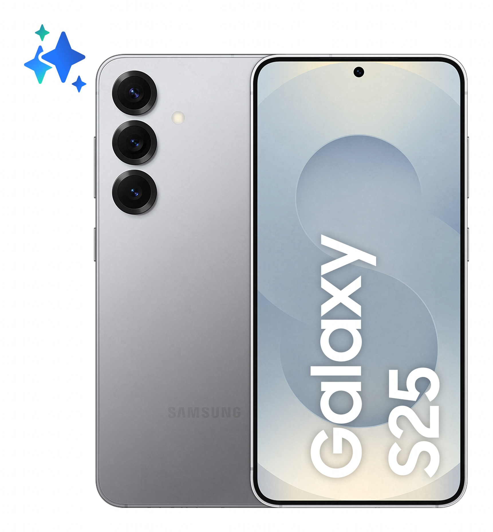 SAMSUNG S25 12GB 128GB 5G 6.2inch FHD+ 2340x1080 USB 3.2 BT 5.3 wifi6E 4000mAh 15W/25W IP68 DS-esim Android15 Silver Shadow