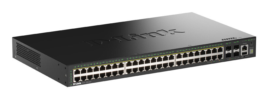 D-Link DGS-1530-52P/E 52-Port Smart Manag.PoE+ GB Sw. 4x10G