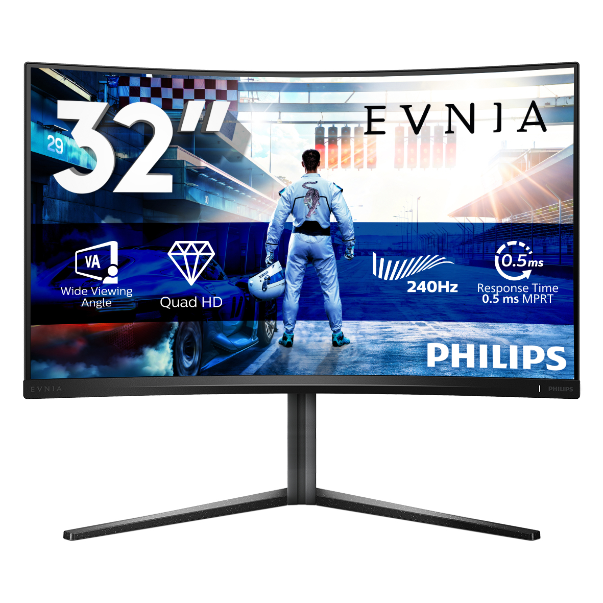 Philips Evnia 5000 32M2C5500W 32 VA 2560 x 1440 (2K) HDMI DisplayPort 240Hz