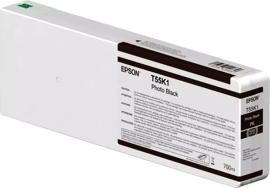 Epson Tintenpatrone UltraChrome HDX/HD photo black 700 ml T 55K1