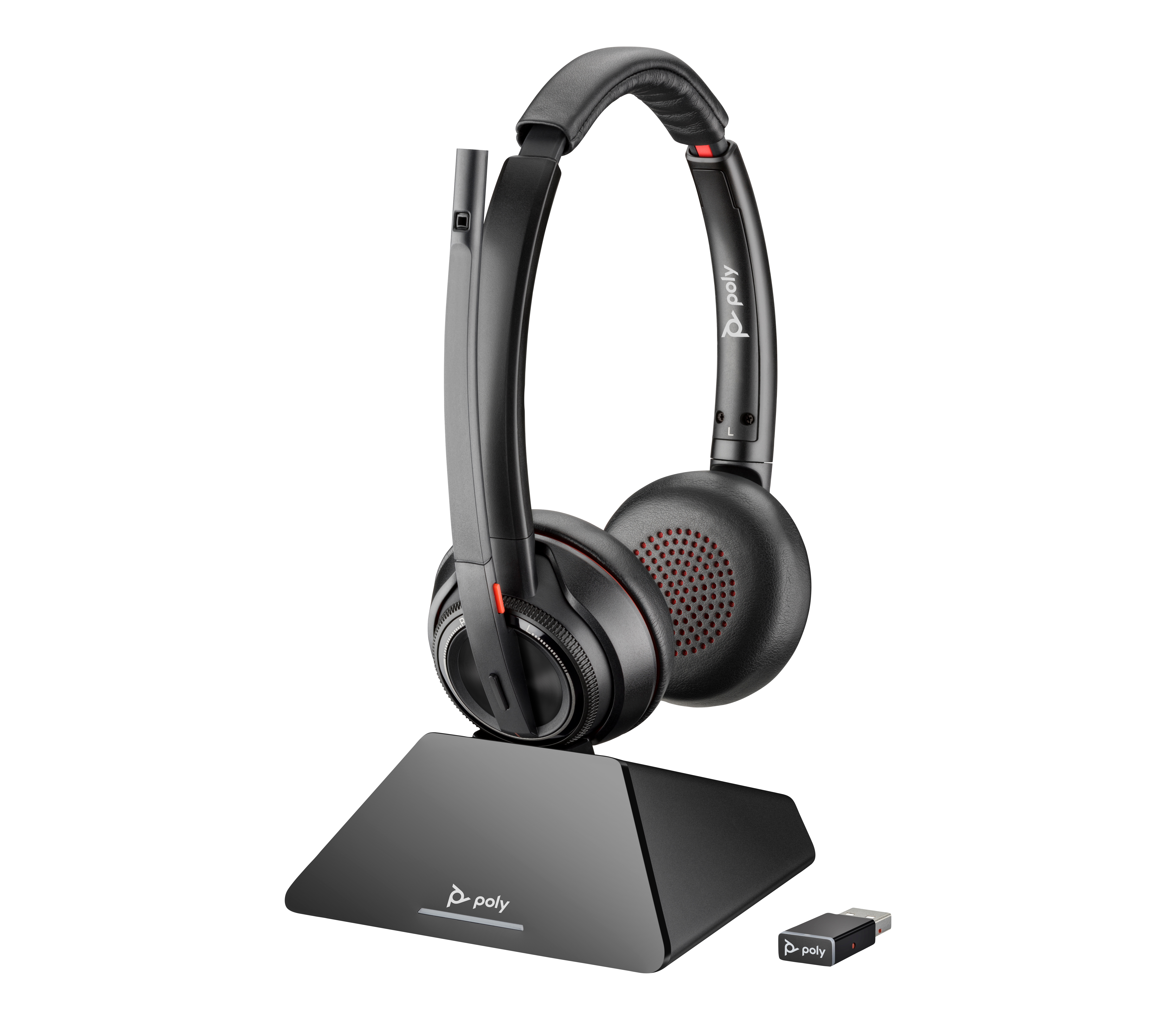 HP Poly Savi 8220 UC Microsoft Teams Certified DECT 1880-1900 MHz USB-A Trådløst Headset-EURO