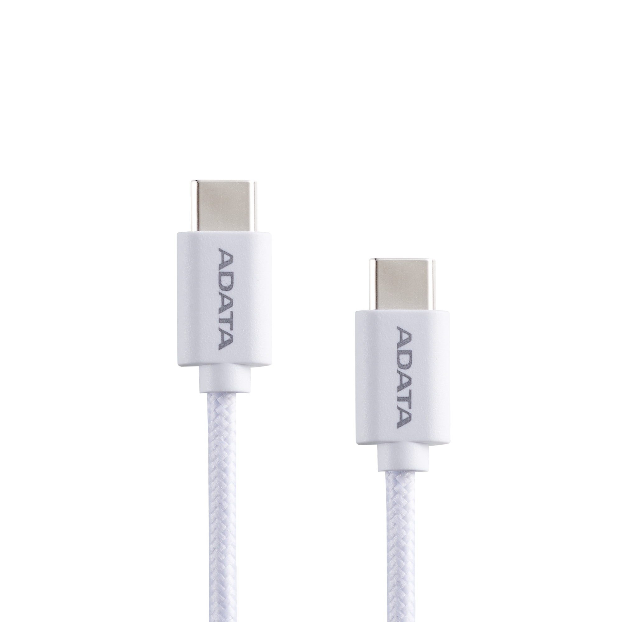 STICK ADATA USB 2.0 Kabel, USB-C Stecker > USB-C Stecker (wei, 2 Meter, PD 3.0, QC 3.0, Laden mit bis zu 100 Watt)