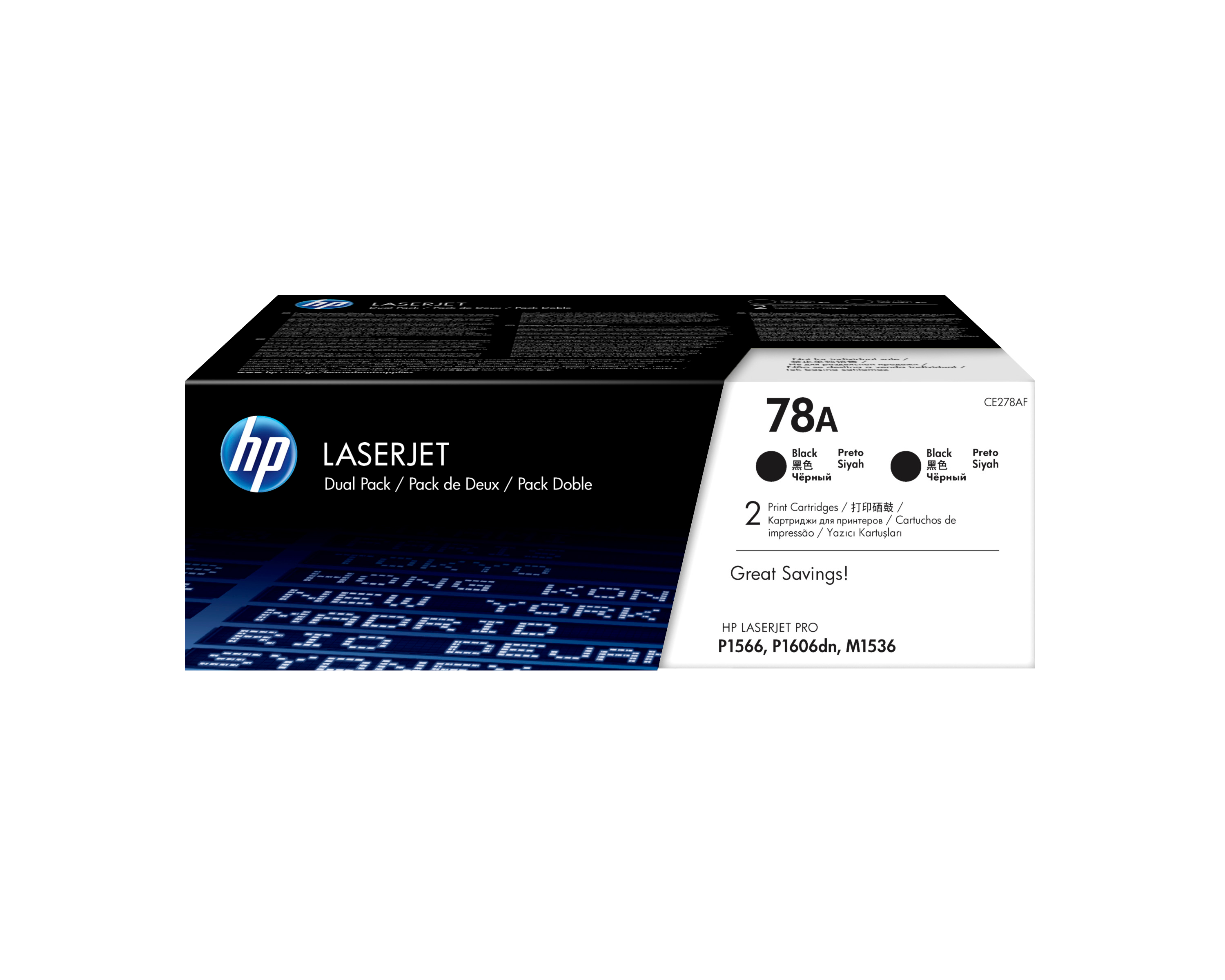 HP 78A - Printerpatroner Sort - 2 st