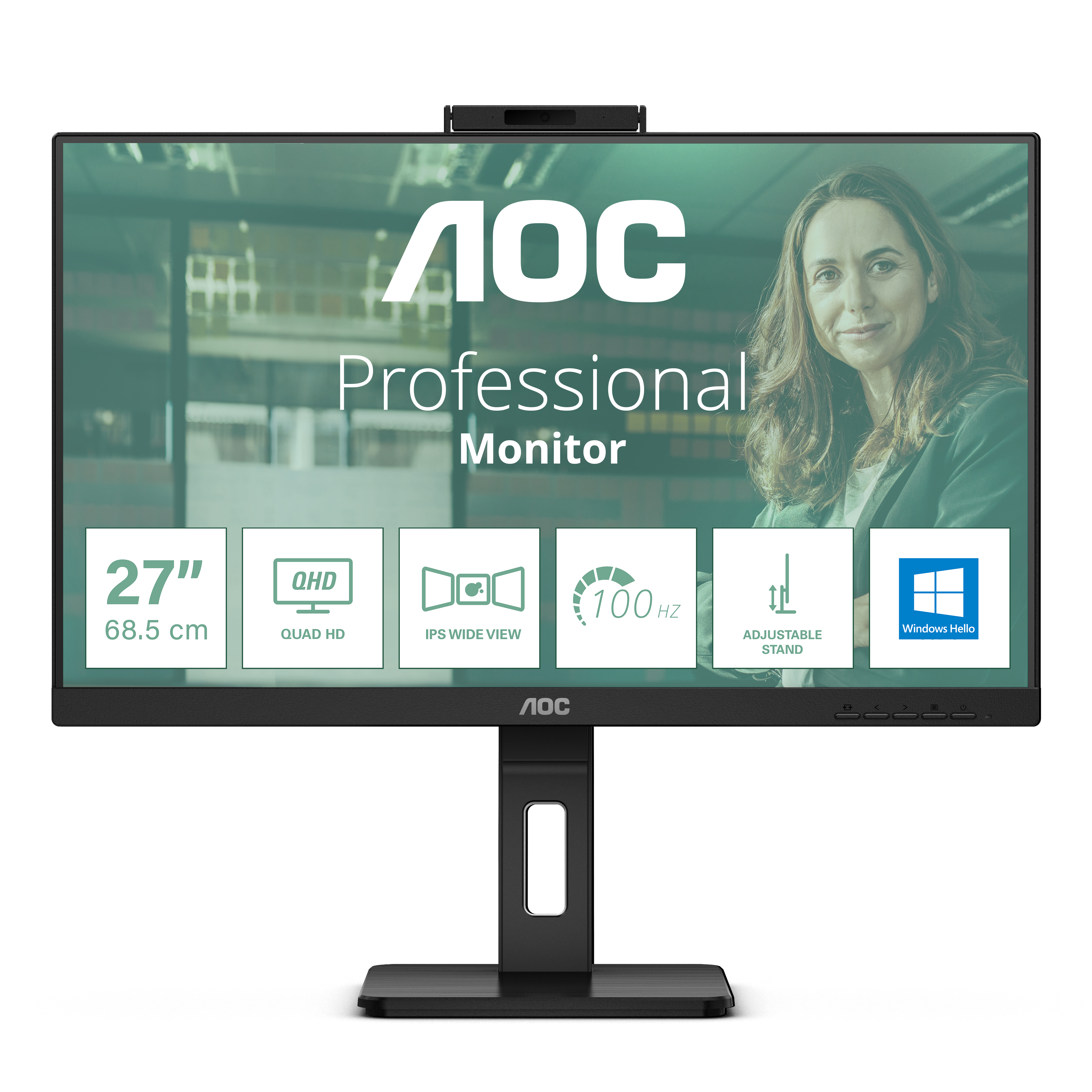 AOC Pro-line Q27P3CW skærm - WLED - 27