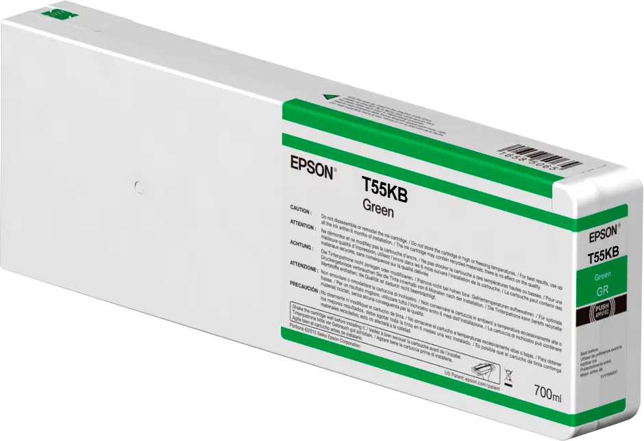 Epson Tintenpatrone UltraChrome HDX/HD grn 700 ml T 55KB
