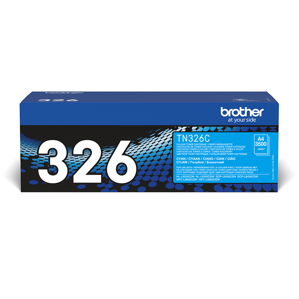 Brother Toner TN-326C Cyan bis zu 3.500 Seiten nach ISO 19798
