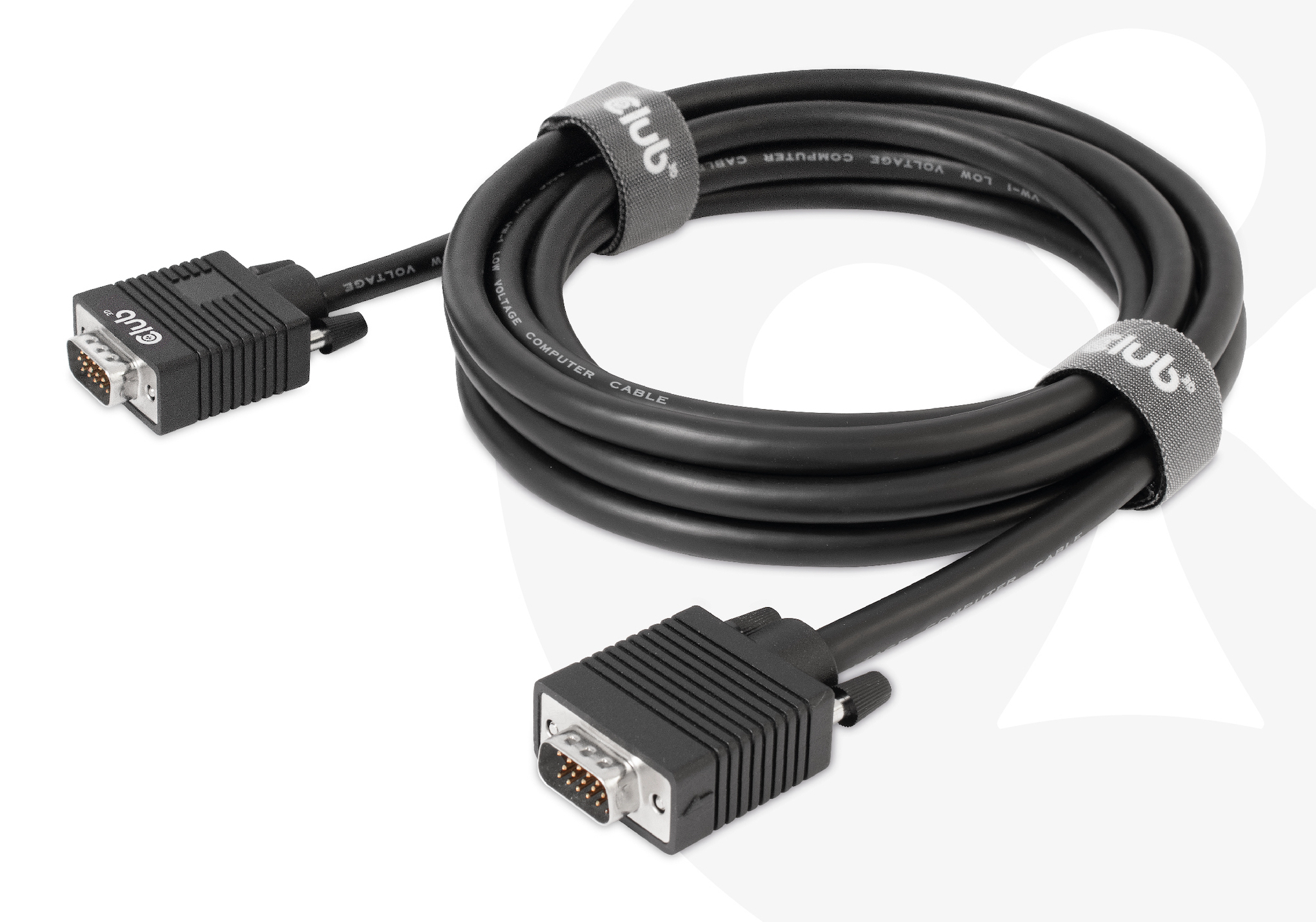 Club 3D VGA-kabel 3m Sort