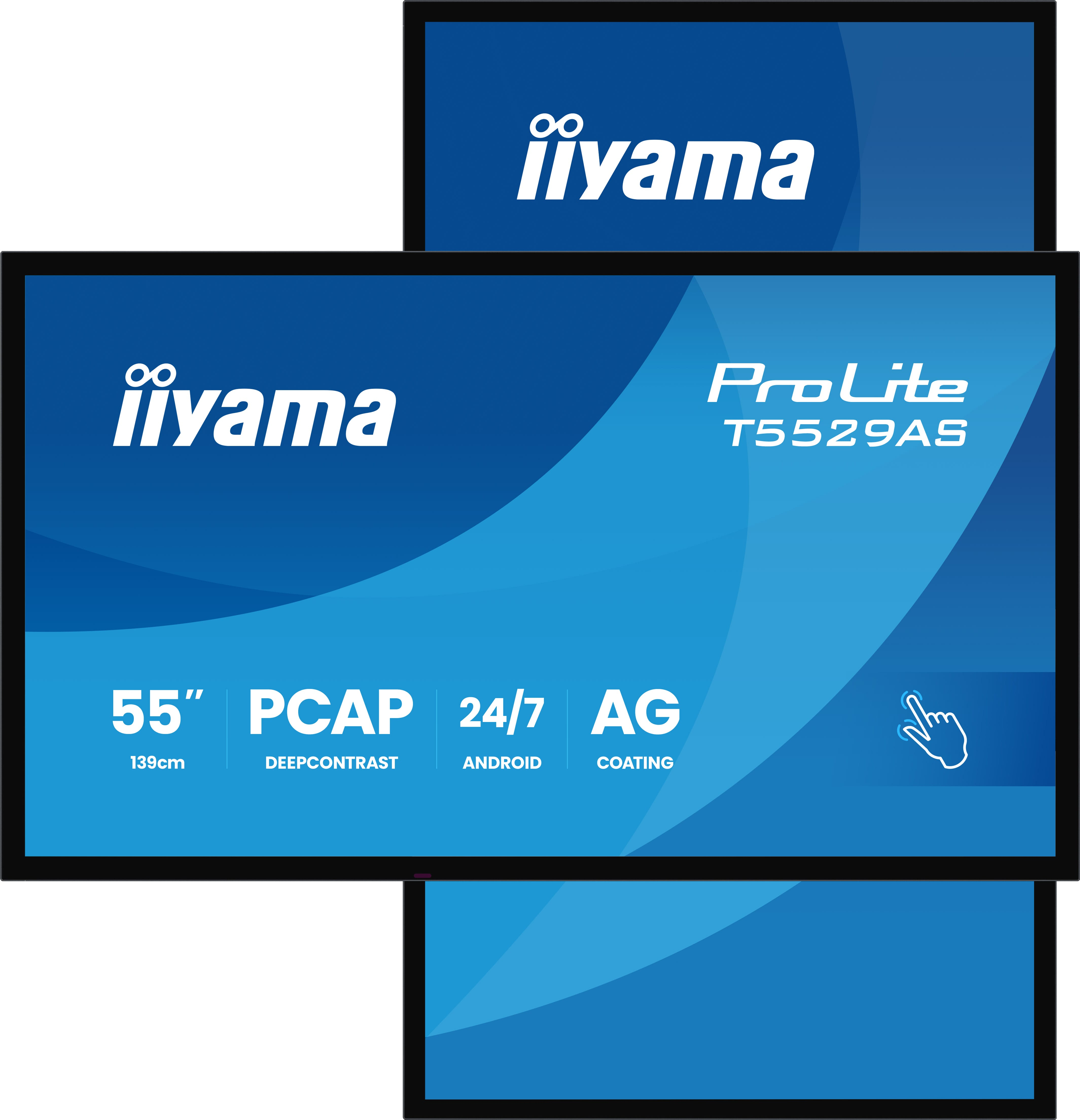 IIYAMA DS T5529AS 139cm PCAP TOUCH 55''/3840x2160/2xHDMI/USB/USB-C 24/7