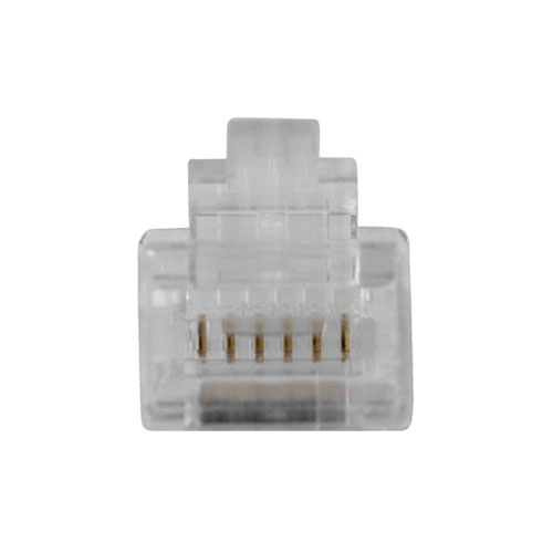 RJ12 (6P/6C) modulaire connector for flat cable