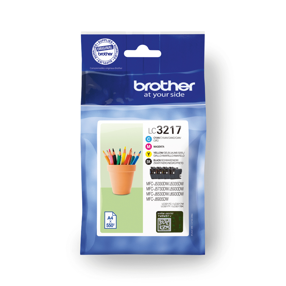 Brother LC3217 VALUE PACK INK FOR BH17 MFCJ5330DW/5730DW/5930DW  MFCJ6530DW/6930DW/6935DW