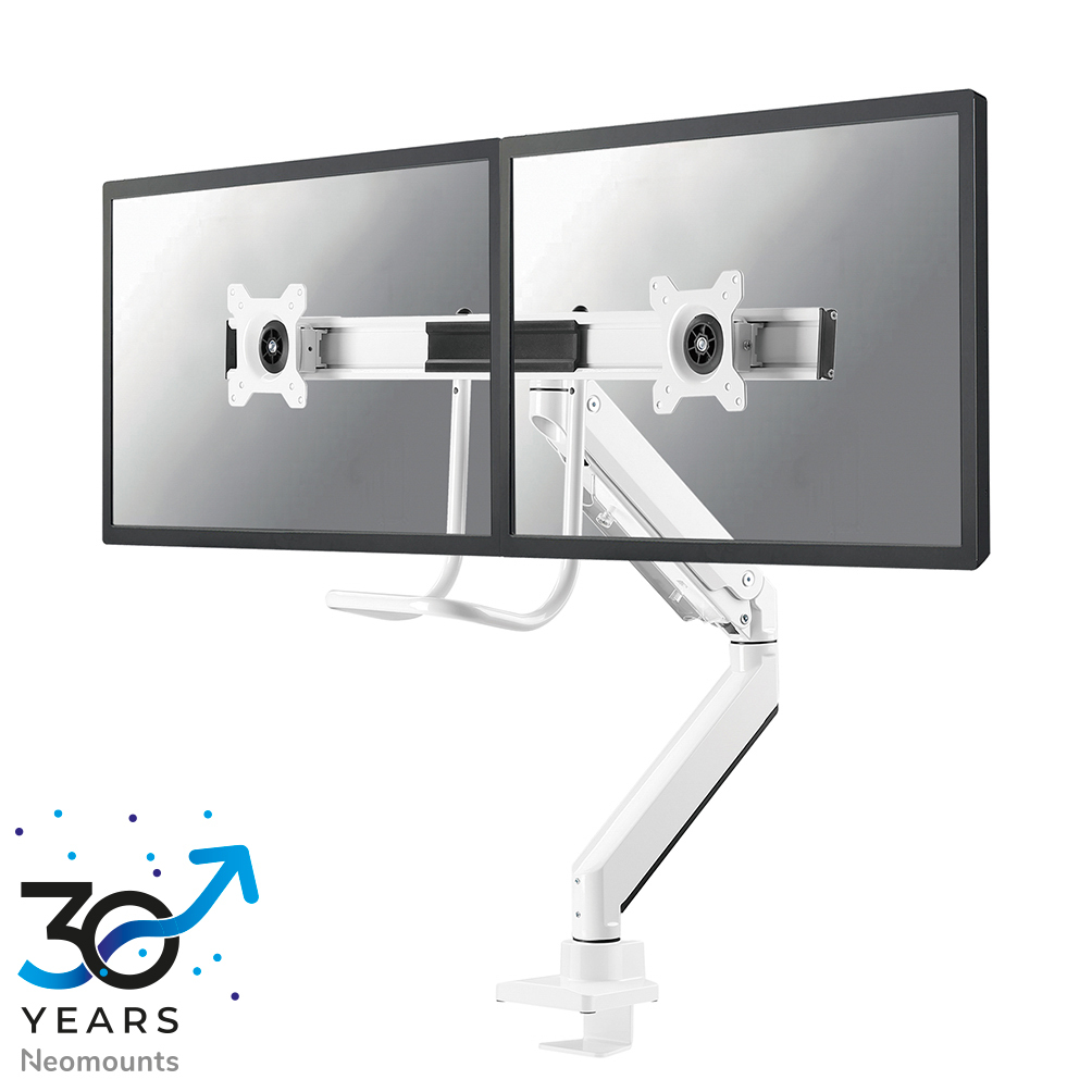 NEOMOUNTS SELECT NM-D775DXWHITE 32inch Desk Mount desk clamp/grommet