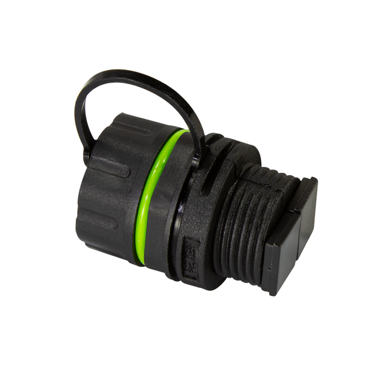 Outdoor fiber optic Duplex SC connector with dust cap