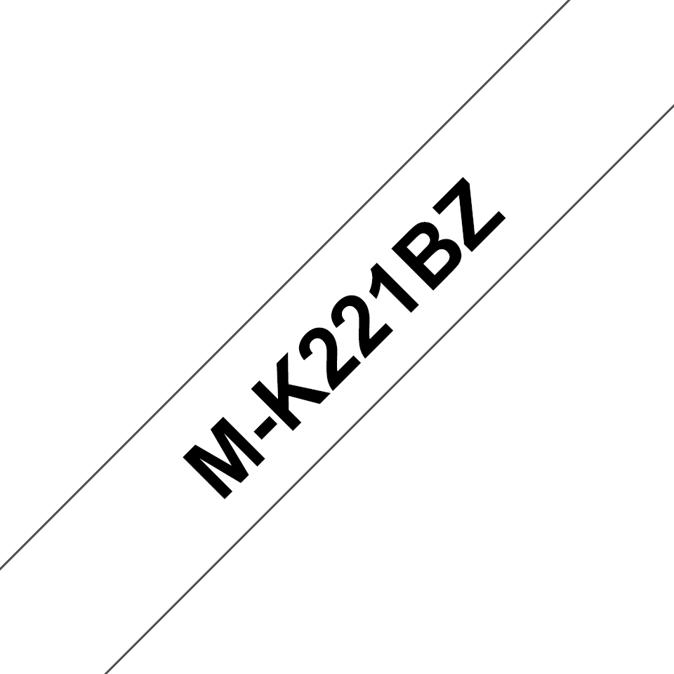 BROTHER MK221BZ tape cassette weis black 8mx9mm none laminate for P-touch 60 65 75 80 85 110