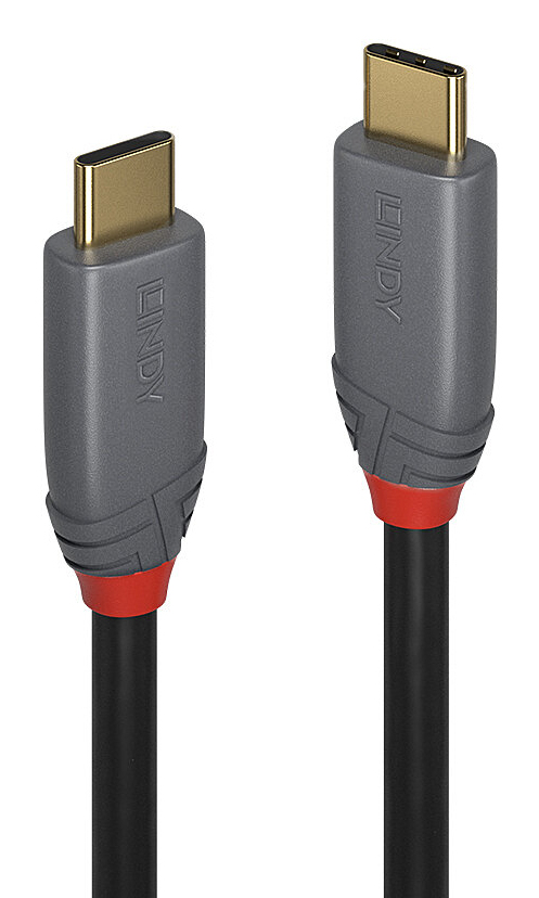 3m USB 3.2 Typ C Kabel 10Gbit/s 100W PD Anthra Line