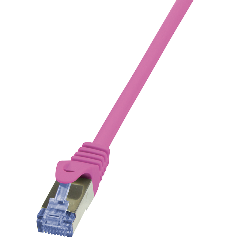 Logilink Patch Cable Cat.6A S/FTP pink 7,50m, PrimeLine