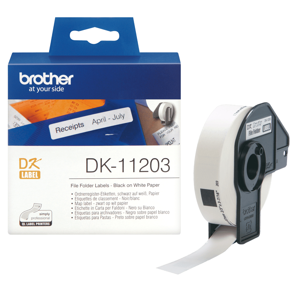 BROTHER DK11203 Ordnerregister Etik