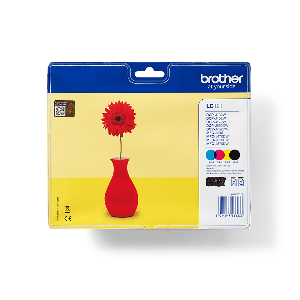FP Brother LC121 Value Pack, BK, C, M, Y(300sid)