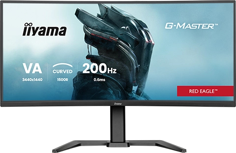 86,0cm/34" (3440x1440) iiyama G-Master GCB3484WQSU-B2 21:9 UWQHD VA 0,6ms 200Hz HDMI DisplayPort USB VESA Speaker HDR Black
