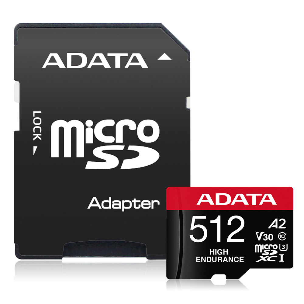 CARD ADATA High Endurance 512 GB microSDXC (UHS-I U3, Class 10, V30, A2)