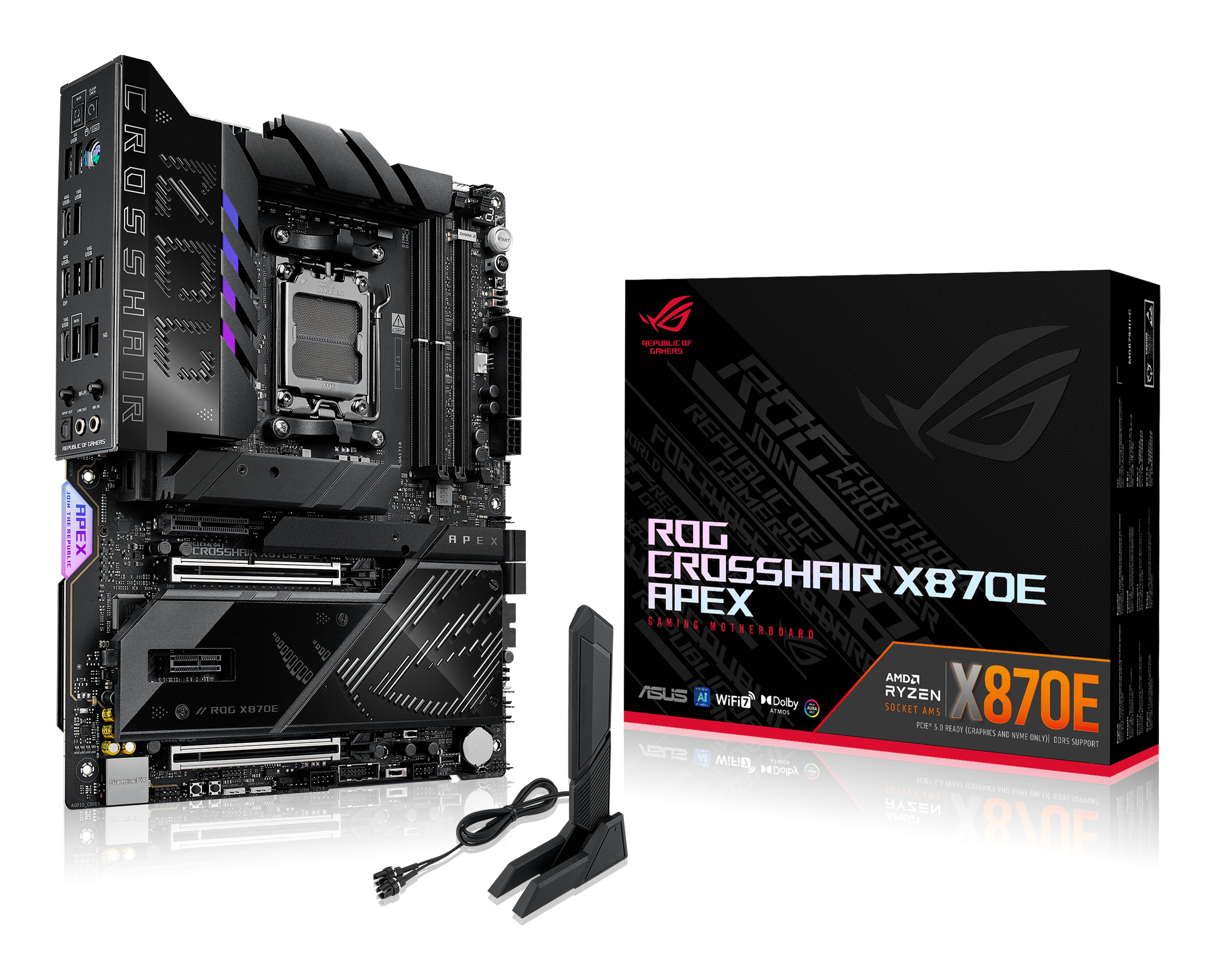 MB ASUS ROG CROSSHAIR X870E APEX (AMD.AM5.DDR5.ATX)