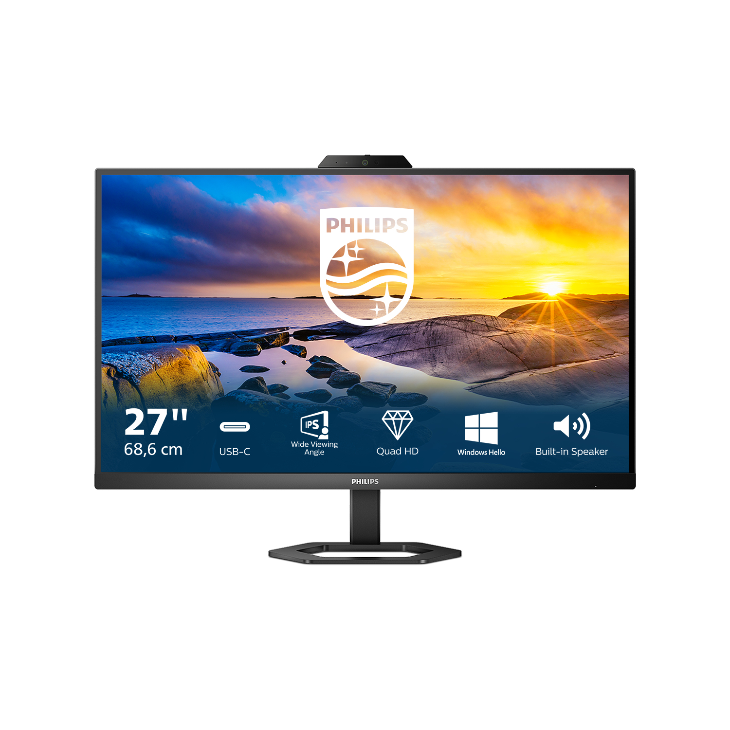 Philips 68.5cm (27.0") 27E1N5600HE 16:09 HDMI+DP+USB-C WebC.