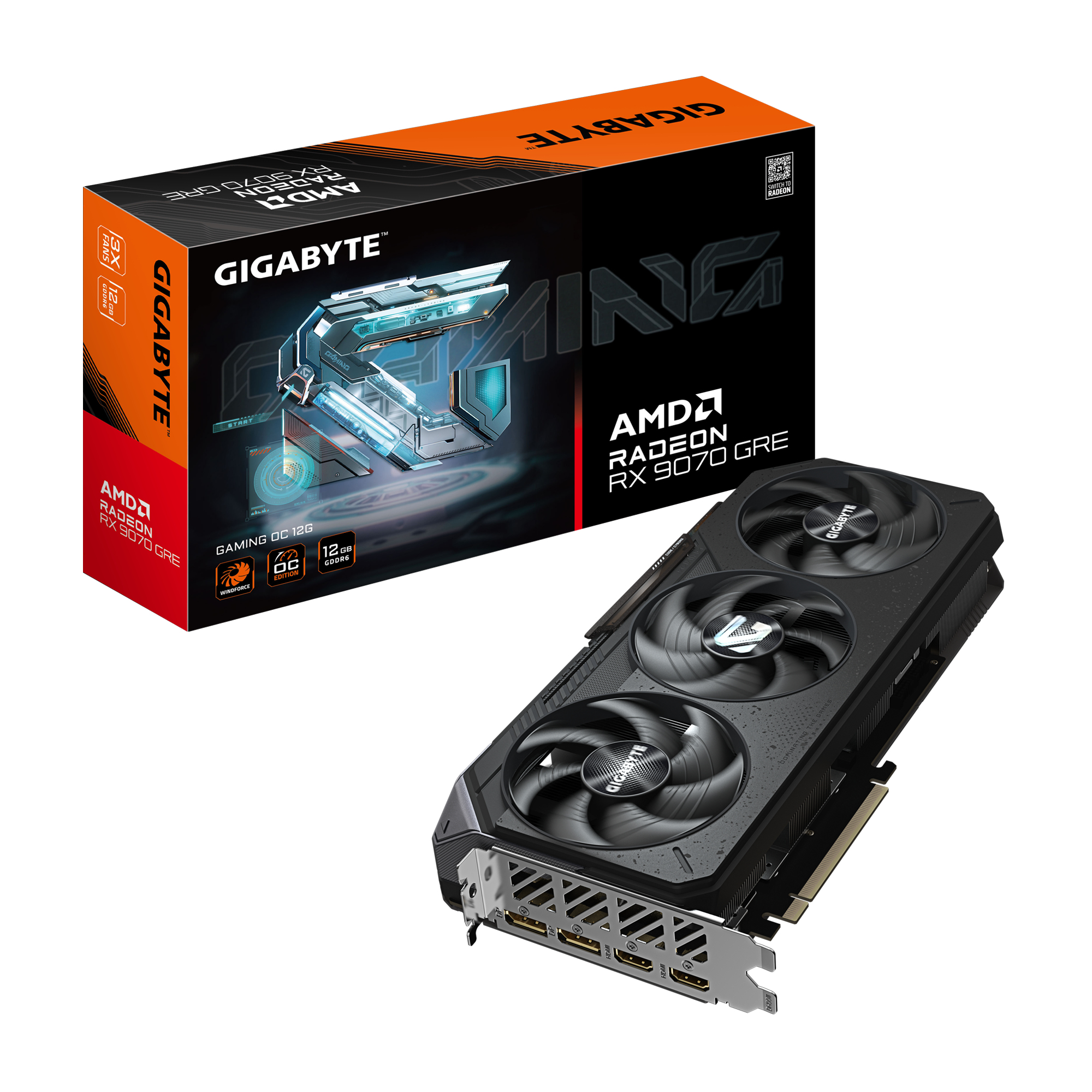 RX 9070 GRE 12GB Gigabyte Radeon Gaming GDDR6