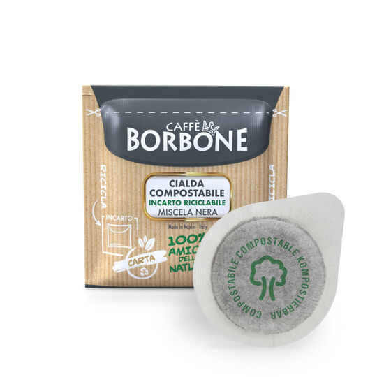 Caff Borbone Miscela Nera 44mm ESE System Kaffee Pads 100 Stck a 7,2 g