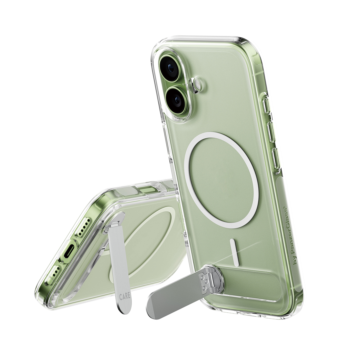 CARE by PanzerGlass® Feature Case Transparent Kickstand iPhone 17