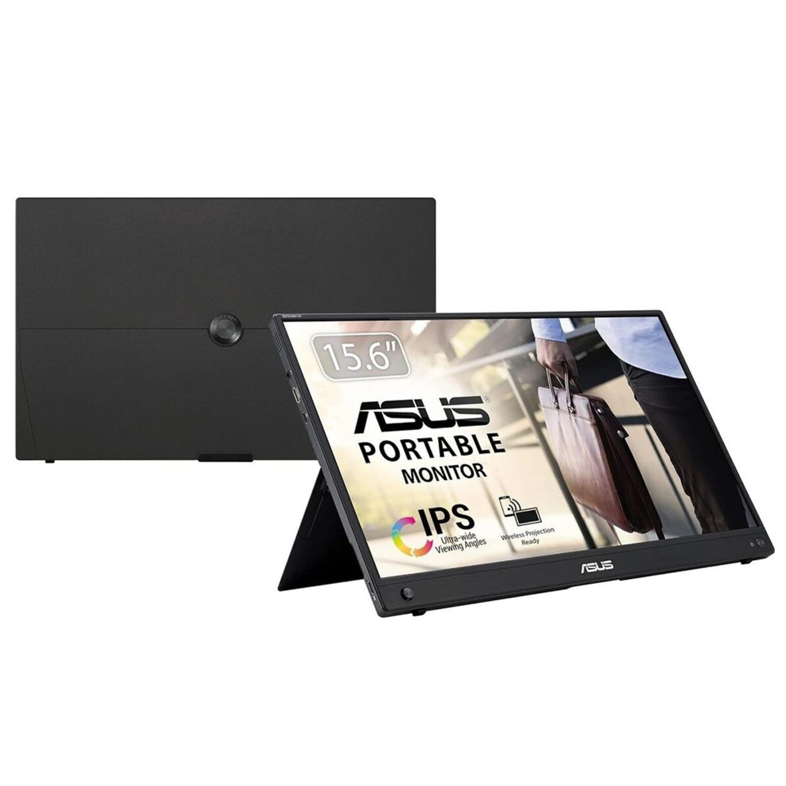 LCD ASUS 15.6"" MB16AWP ZenScreen Go Wireless Portable Monitor USB-C 1920x1080p IPS 60Hz Matte Panel Built-in Battery
