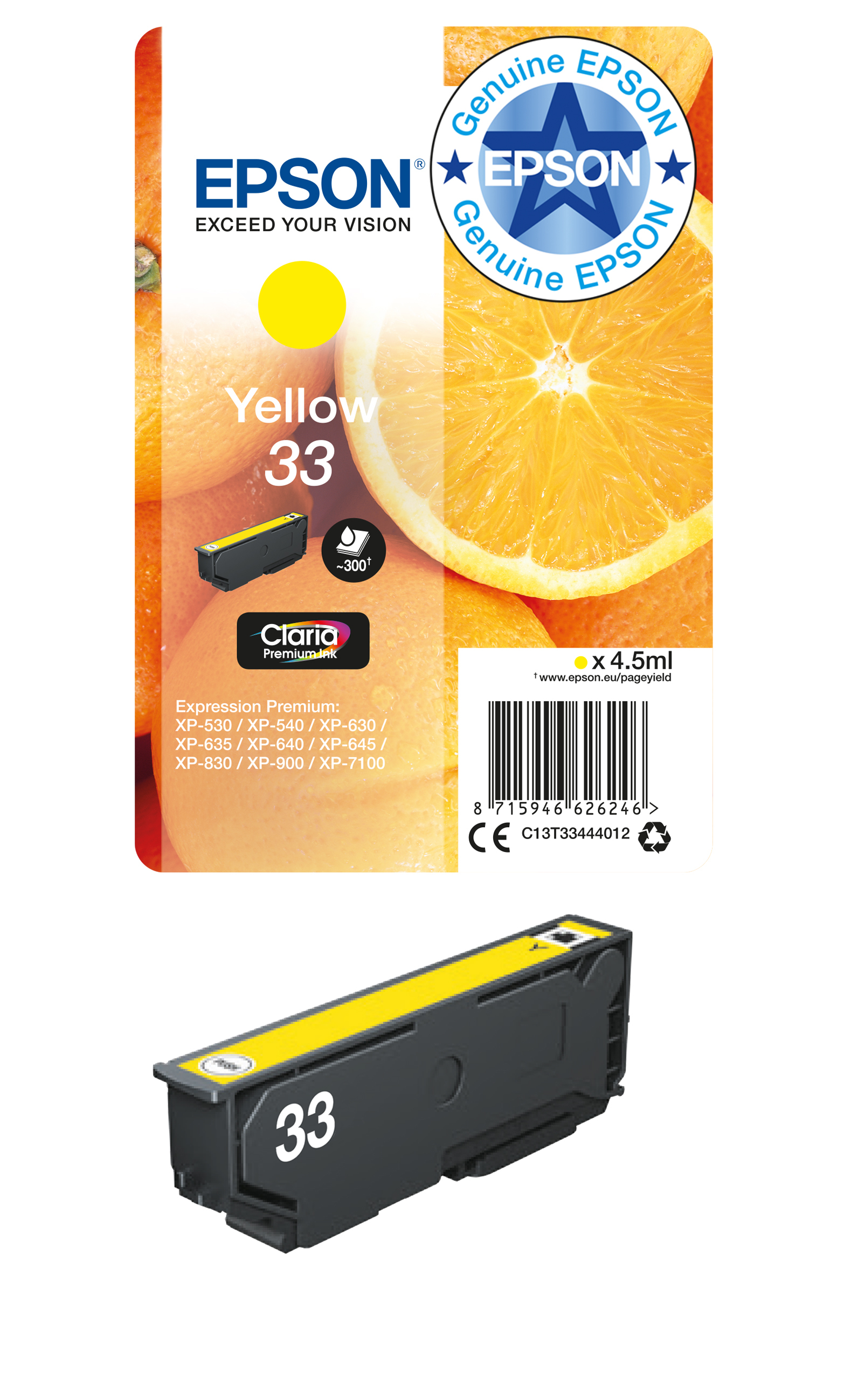 Epson C13T33444012 yellow