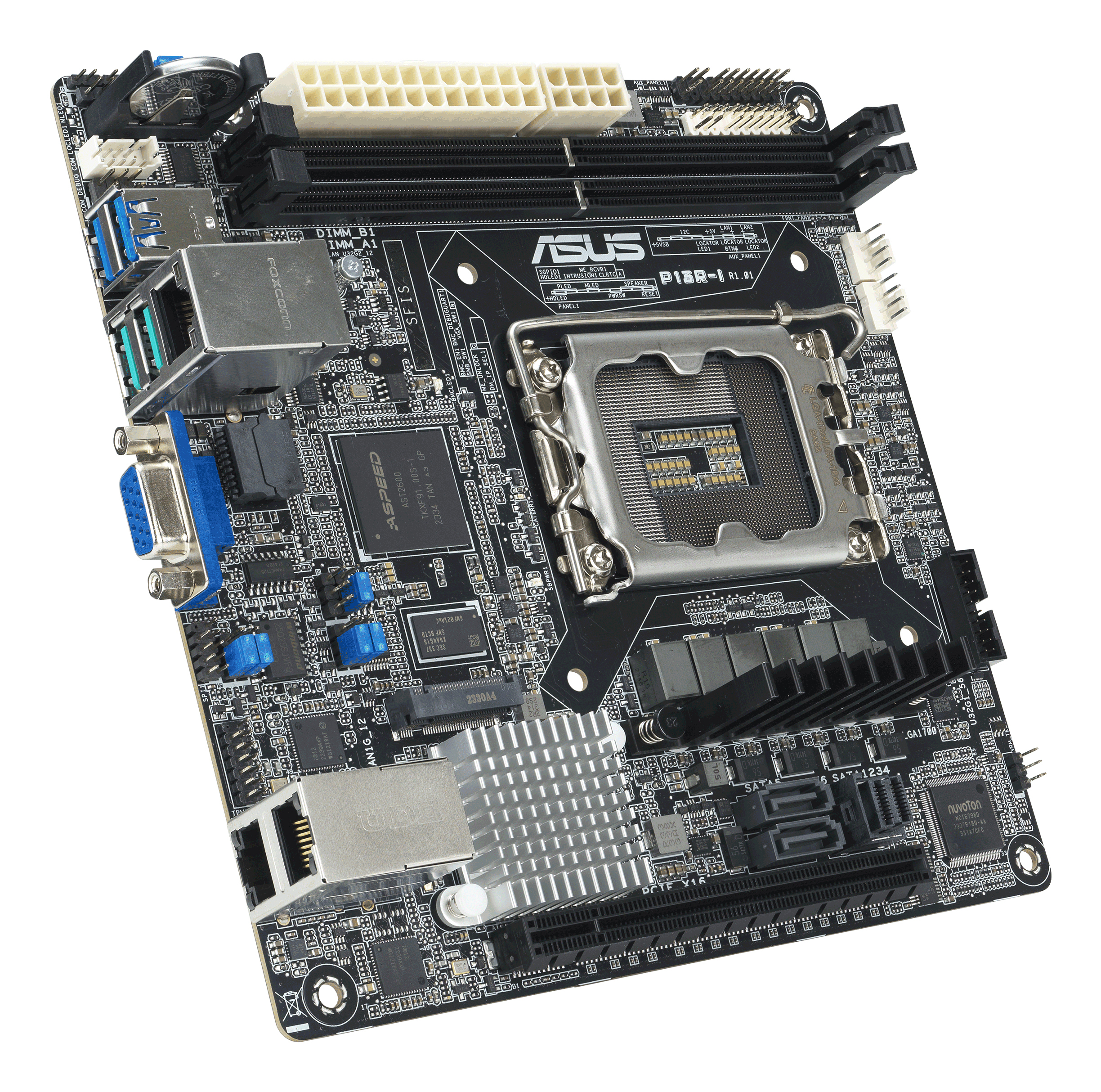 ASUS SERVER P13R-I S1700 C262/DDR5/VGA/2xGBL/mITX (ASMB11-iKVM onboard)