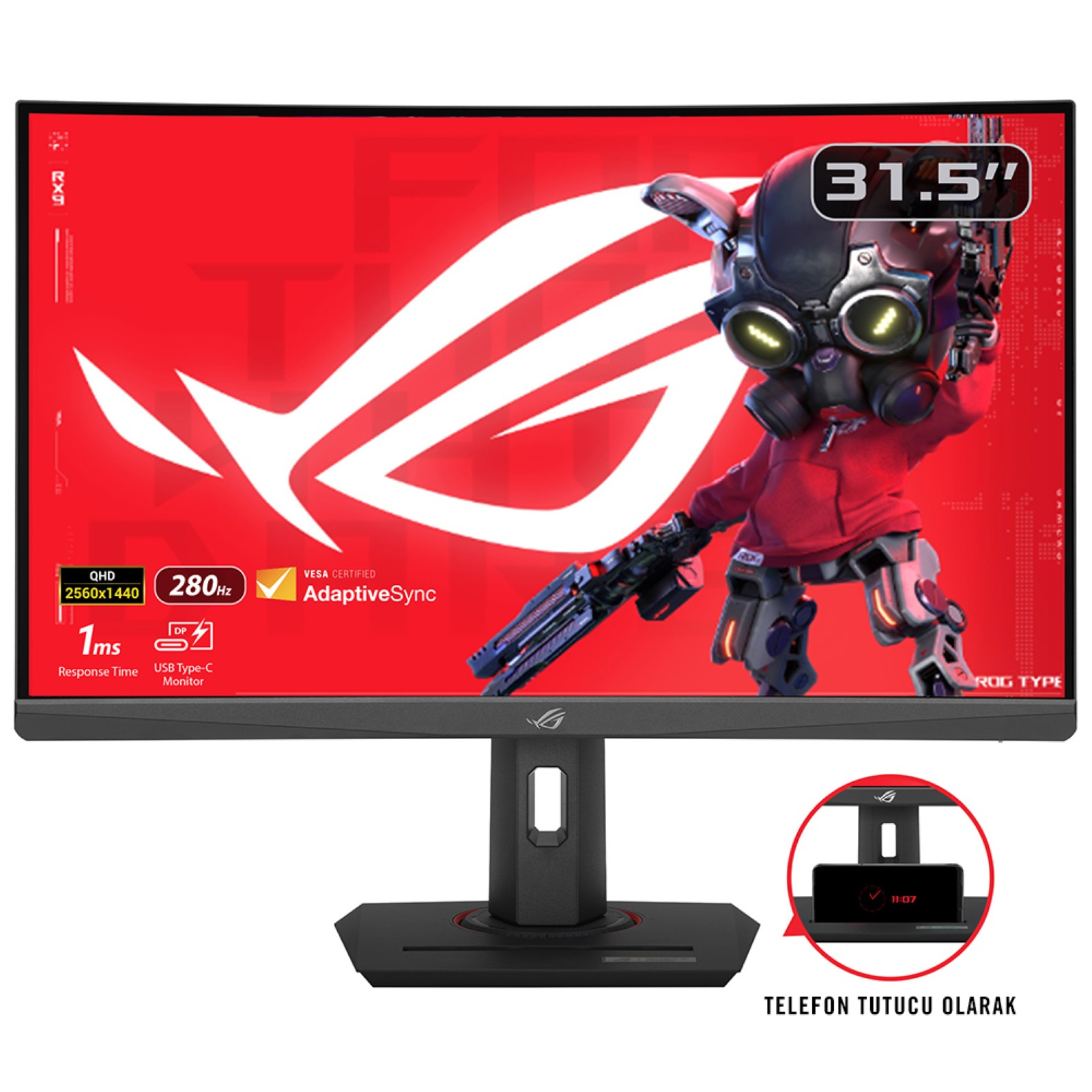 ASUS ROG Strix XG32WCMS skærm - LED ba