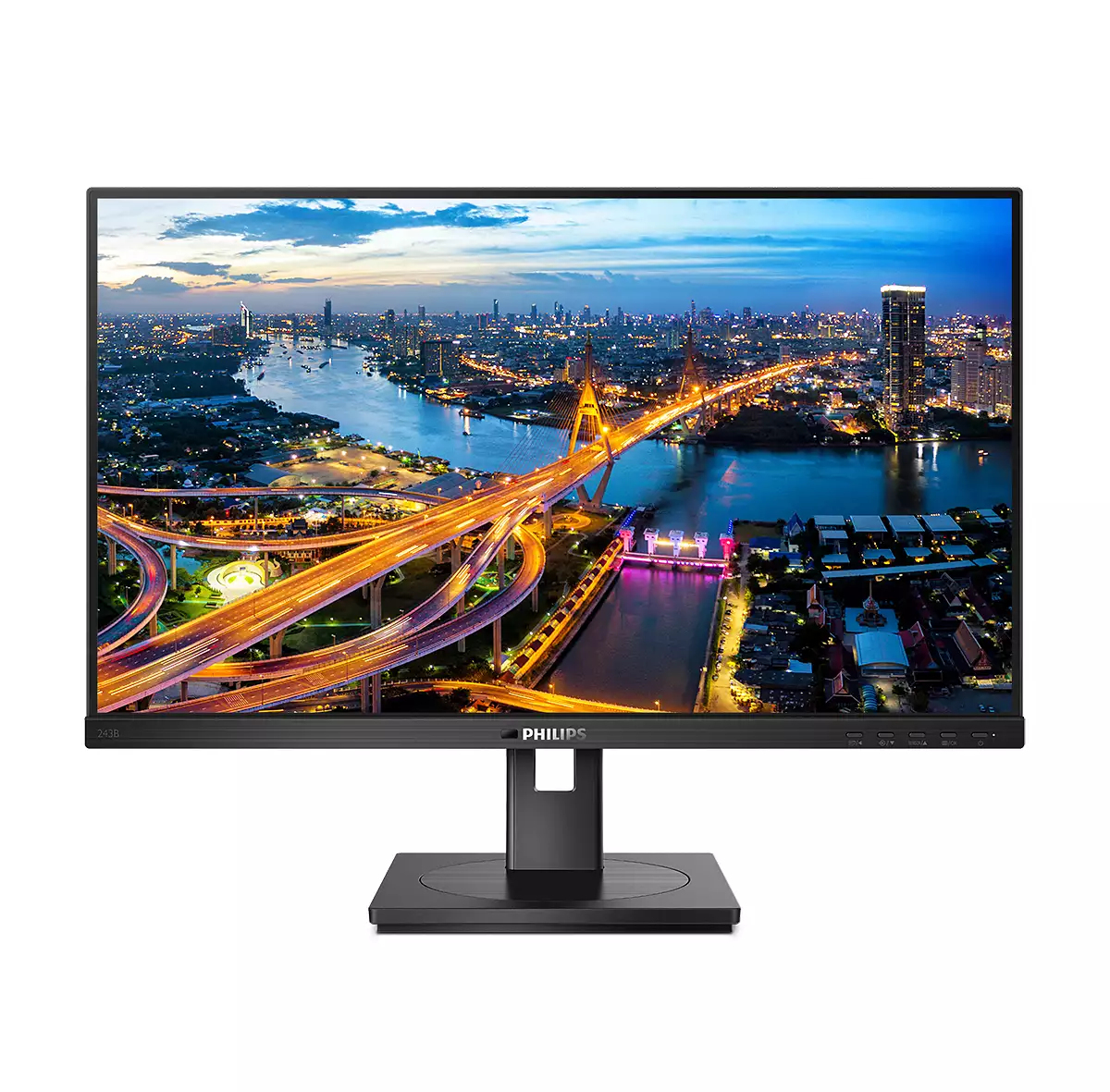 PHILIPS Monitor 23.8inch FHD USB-C DOCKING DISPLAY 1920x1080 IPS 5ms GtG HAS USB-C DP HDMI RJ45 USB HUB Speakers VESA DaisyChain